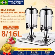 16L juice dispenser 8L Stainless Steel Juice Dispenser juice dispenser with Ice Chamber kitchenware