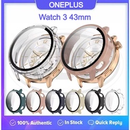Oneplus Watch 3 43mm / Oneplus 3 43mm Sarung Full Built‐in Tempered Glass Cover
