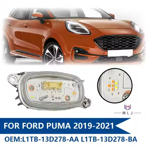 L1TB-13D278-AA L1TB-13D278-BA For Ford Puma 2019-2021 Front Headlamp Module White LED DRL Angel Eye 