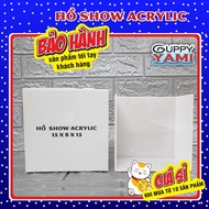 Fish Show Tank, Betta Fish Show Glue size 15x8x15cm