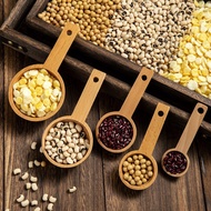Solid Wood Measuring Spoon Beech Wood Coffee Scoop Kitchen Baking Gram Measurement Scale