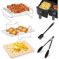 Aksesori Dual Basket Air Fryer untuk Ninja Foodi DZ201 DZ100 SL201 & Air Fryer DualZone 2-Basket 8QT