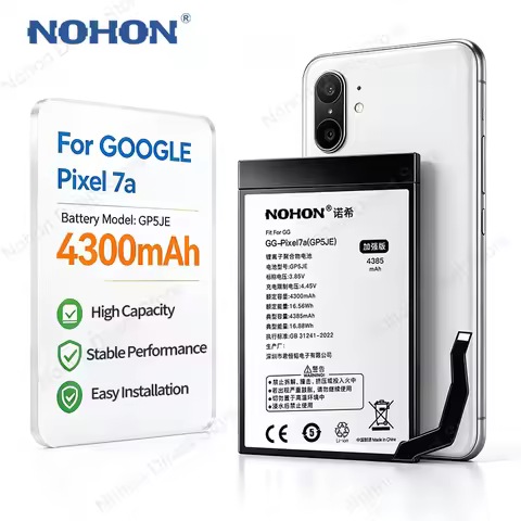 NOHON GP5JE Phone Battery For Google Pixel 7a Replacement Internal Bateria GWKK3 GHL1X GODZQ G82U8 W