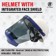 Arc Flash Face Shield With Helmet (FR9-16Cal/cm²)