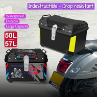 Malaysia Spot Top Box Motorcycle ABS 50L Universal IP68 Waterproof Box