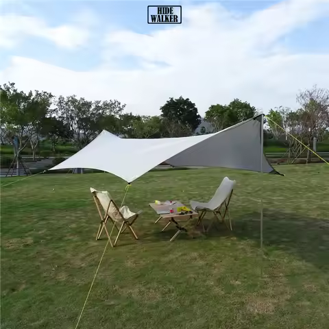 3x4 Outdoor Tarp Tent Waterproof Sun Shelter for Tourism Picnic Hexagon Sunshade Canopy Camping Awni
