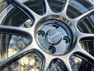 FLOW FORMING Wheels THAILAND TC105X Sport Rim - 17x8J 4x100 ET35 - Hyper Black - READY STOCK