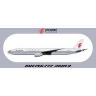 R RBF CHINA 777-300ER STICKER 20x8.8cm S-R-77W-CA