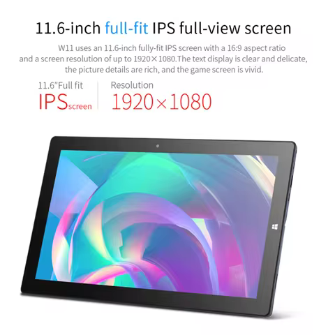 PIPO W11 2-in-1 Tablet PC Intel N4120 Win 10 8GB LPDDR4 512GB SSD 11.6-inch 1920*1080 IPS WiFi BT4.0