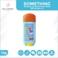 Somethinc Glowing Up Sunscreen Stick SPF 50 PA +++++15gr) Sunblock 50++ Sunscreen Stick