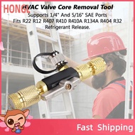 honglai8 HVAC Valve Core Removal Tool Vacuum Sealed Design Brass Stainless Steel Works with R22 R12 