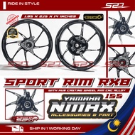 Sport Rim HYPERTECH NMAX 155 V2 V3 YAMAHA 1.85 X 2.15 X 14 INCH PRO-RX8 Cast Casting Wheel CNC Alloy