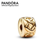 Pandora Knotted hearts 14k gold-plated clip