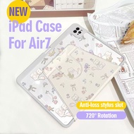 New cat&flower 720°Rotation 3-folding iPad case for iPad Air7 M3/ iPad 11th generation