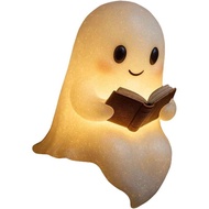 Cute Ghost Reading Lamp Halloween Decorative Lamp Suitable for Bedrooms, Study Rooms, Living Rooms, 