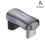 For ASUS ROG Ally USB C Male To Female Adapter Connector Extension V5J7 Tablet Adapter Shape 180 U