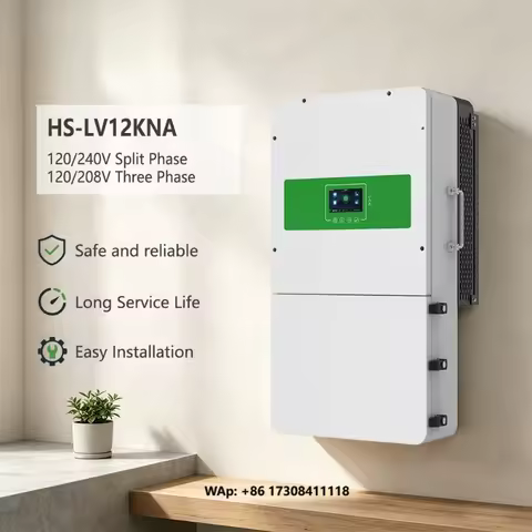 US Hybrid Inverter 12kW 10kw 8kW Three Phase Solar Inverter Hybrid UL CE Certified 99.9% Efficiency 