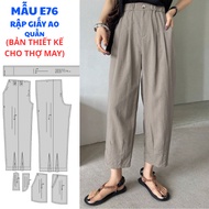 A0 PAPER SHEET FOR SEWINGERS - WOMEN'S PANTS CODE E76
