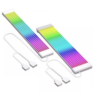 Jumpeak ยืดหยุ่น RGB LED Light Strip Bar ARGB สําหรับแหล่งจ่ายไฟคอมพิวเตอร์ ATX 24PIN GPU การ์ดสายแล
