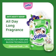 [East Malaysia] Softlan Charcoal Cupboard Fresh (Green)Fabric Softener 1.6L Refill