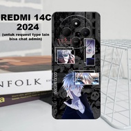 CC7 Flexible rubber softcase for REDMI 14C 2024/ anime character Motif jujutsu kaisen latest REDMI 1