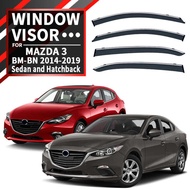 Suitable for MAZDA 3 Rainproof Rainproof Sunshade Spoiler MAZDA 3 Axe Window visor