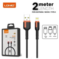 LDNIO LS532 2Meter 2.4A Fast Charge & Sync Data