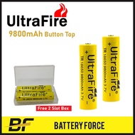 3.7V 18650 UltraFire 9800mAH Button Top Rechargeable Lithium Ion Battery TR