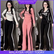 C86 READY STOCK MYFOOYIN Fashion Pakaian Wanita Pakai Baju Olahraga Lady Lengan Panjang Longgar Baju