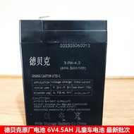 Solder-Free Installation Fast Debecker 3-FM-4.0 6V4.5AH Children's Toy Car Remote Control Car Dedica