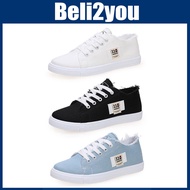 White Canvas Shoes Women Canvas Shoes Korean Canvas Shoes Kasut Canvas Wanita Kasut Kanvas Perempuan