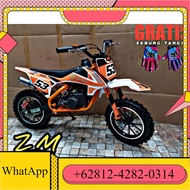 PROMO motor mini trail body ktm 49cc mesin rumput / mesin tarik