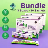 Flimty Fiber Detox Drink Grape 10 sachets/box 【Halal, Sugar-Free Detox Constipation Bloating】
