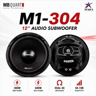 MB QUART M1-304 12" 4Ω AUDIO SUBWOOFER - 300W RMS / 600W MAX POWER DEEP BASS CAR AUDIO SPEAKER