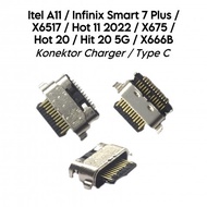 [LW] Charger Connector Only Type C Itel A11 SMART 7 PLUS/ X6517 HOT 11 2022/ X675/ HOT 20/ HOT 20 5G
