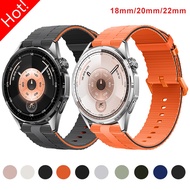 18mm 20mm 22mm Line Silicone Strap for Huawei Watch GT 7 GT6 GT5 GT4 41mm 46mm Sport Band for Galaxy