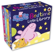 (In Stock) *พร้อมส่ง* Mini books Peppa Pig Bedtime Little Library จาก UK บอร์ดบุ๊คเล่มเล็ก ขนาด 9.5x9 cm