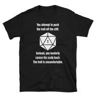 20-Page Dice T-Shirt For Role-Playing Games Funny And Suitable Game Enthusiasts.