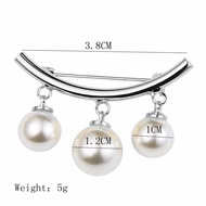 lovemango เข็มกลัดมุกเกาหลี เข็มกลัดติดเสื้อผู้หญฺิง เข็มกลัดประดับเสื้อ Korean brooch female pearl safe pin  collar buckle corsage accessories
