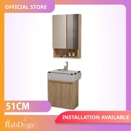 Rabdoge Bathroom Basin Cabinet With Mirror Cabinet 51cm