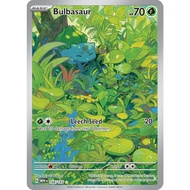 Pokemon 151 English Bulbasaur 166/165 Illustration Rare Scarlet & Violet Eng TCG