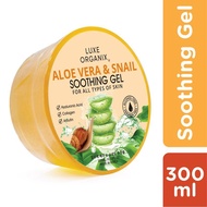 Luxe Organix Aloe Vera &amp; Snail Soothing Gel Tub 300ml