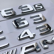 New Mercedes-Benz C-Class C63S C43 AMG Rear Tail Logo V8BITURBO 4MATIC6.3 Modified Car Logo Car Stic