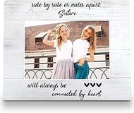 FLDAS Sisters Picture Frame 8x10, Sister Long Distance Photo Frames, Birthday Sister Gifts from Sist