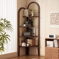 Corner Shelf Solid Wood Floor-standing Wall Corner Storage Cabinet Living Room Triangle Cabinet rack