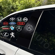 2Pcs For Mercedes-Benz Car B Pillar Window Sticker Trim Mouldings Cover AMG GLA GLB GLC GLK GLE GLS 