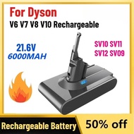 High-Quality 21.6V 6000mAh SV10 SV11 SV12 SV09 Vacuum Cleaner Battery DC58 Battery for Dyson V6 V7 V