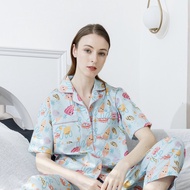 Under the sea autumn set แขนสั้น ขายาว ชุดนอนโนบรา Call it a day