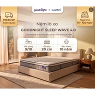 XO (10/8 Free pair of pillows + sheets) Goodnight Sleep wave Hybrid Mattress King 20cm, Motion Isola