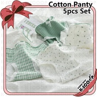 Comfortable Women's Cotton Brief Underwear Set - 5 Pieces